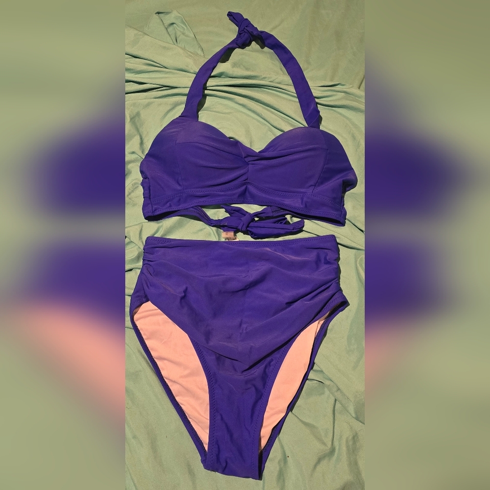 Vibrant Purple Bikini Set